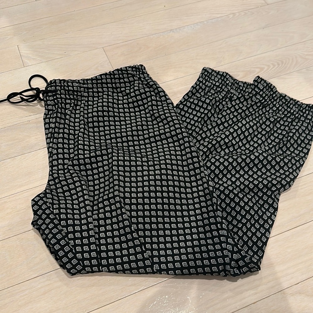 Black Patterned Express Trouser Size L